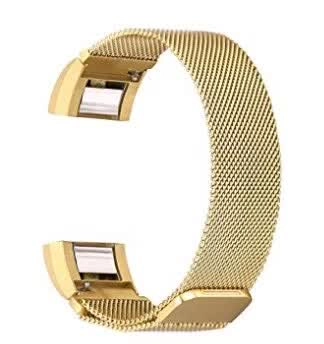 Dây đồng hồ Fitbit Charge 2 (thép không gỉ, mắt lưới thép siêu nhỏ)